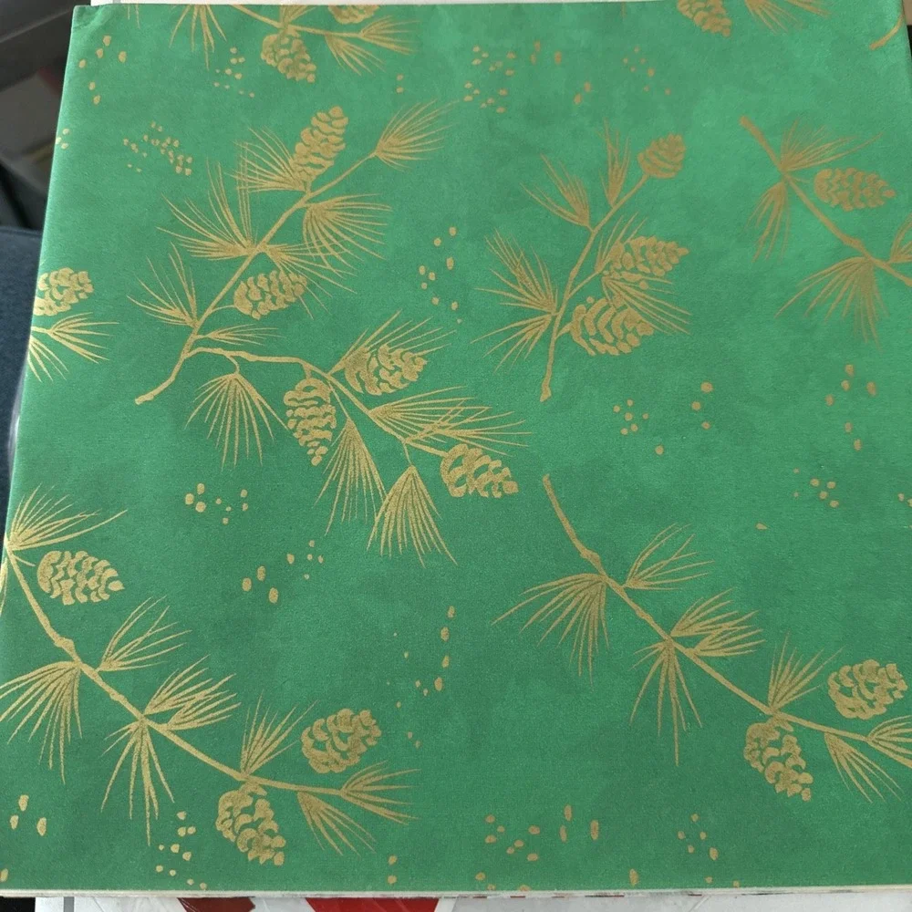 Beautiful Vintage Wrapping Paper 20x30 Sheets Only 12 Sheets 1960 Christmas